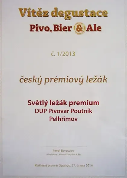 Český prémiový ležák 2013