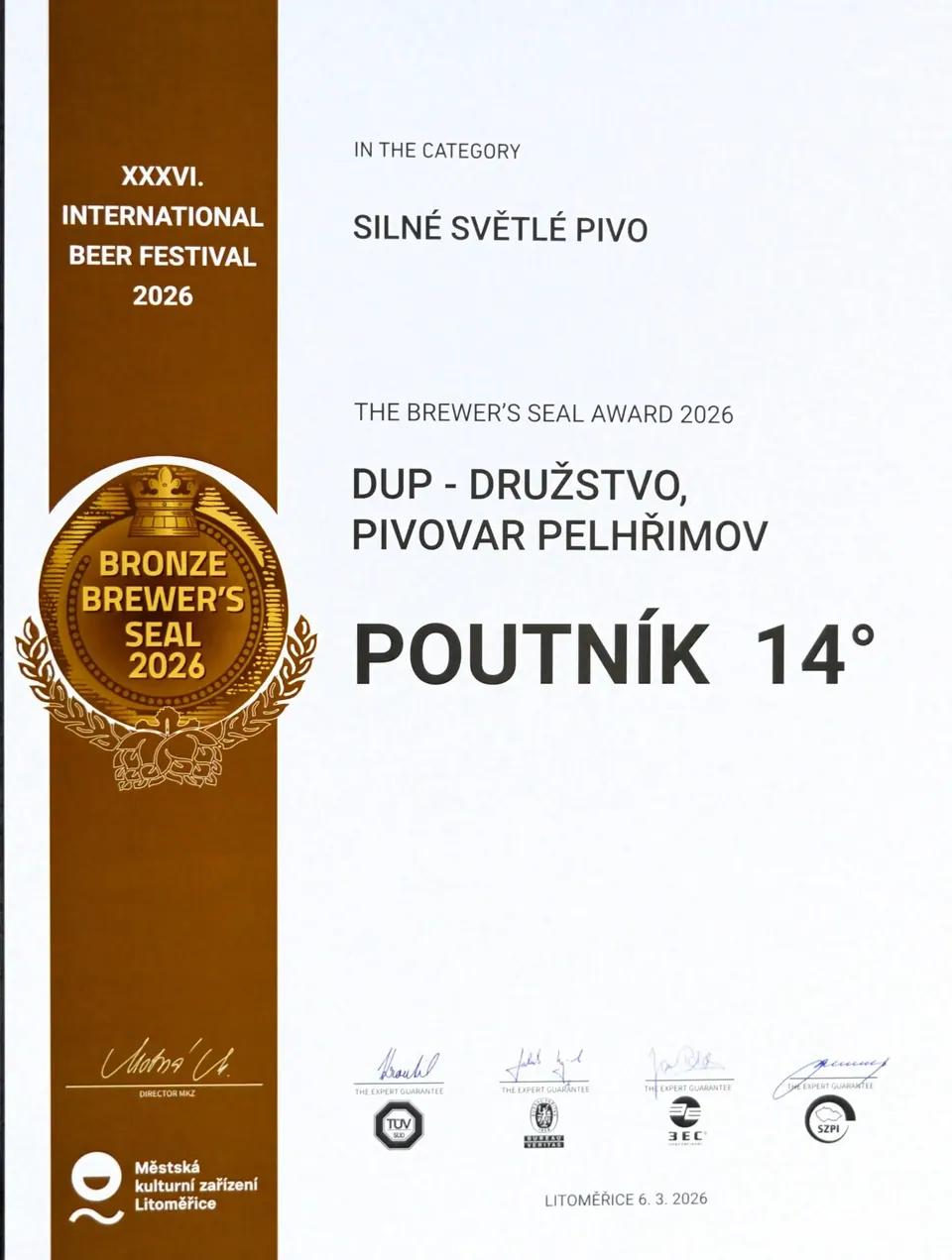 Pivní pečeť 2026