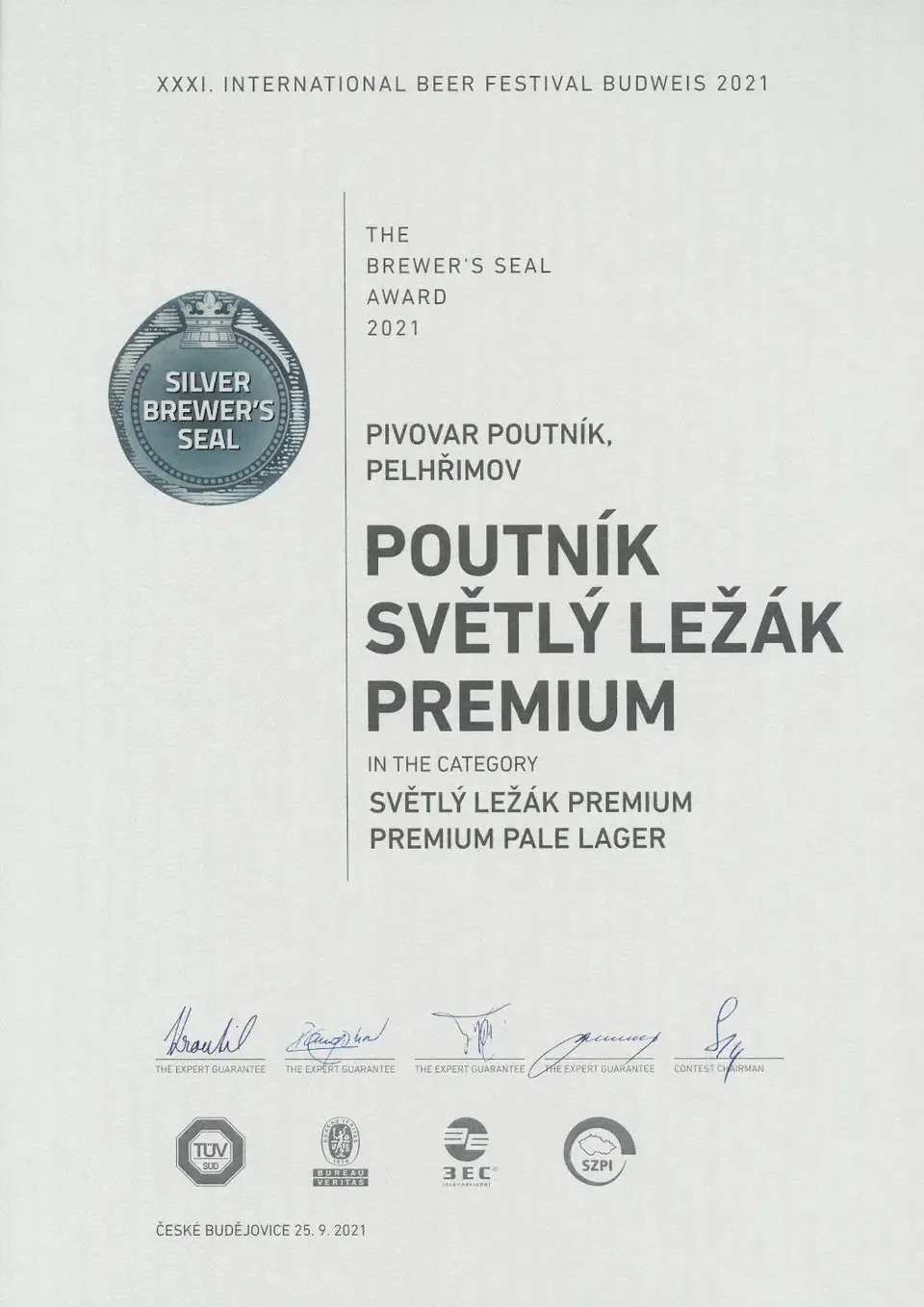 Světlý ležák 2021