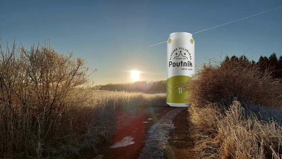 Poutník, nepasterizované pivo z Pivovaru Pelhřimov
