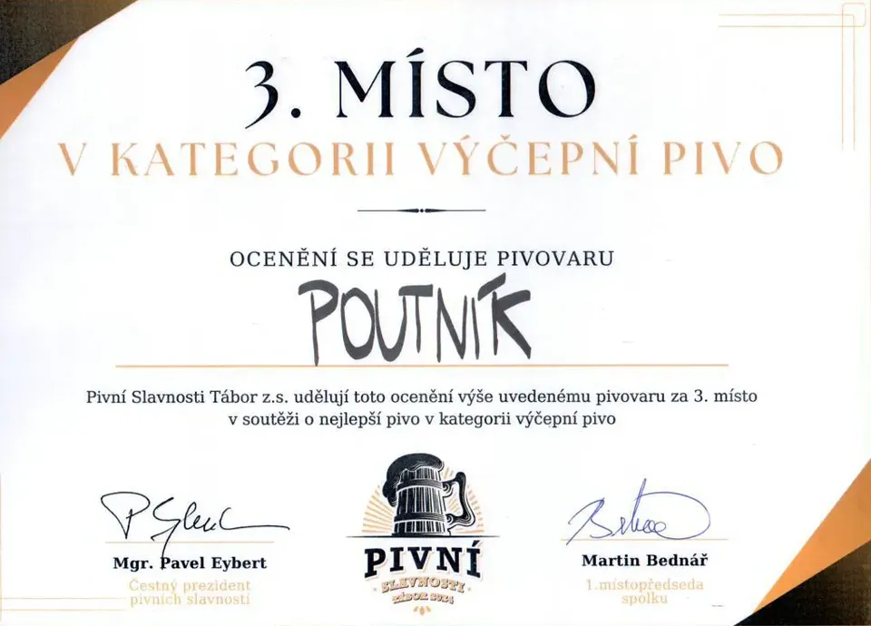 Výčepní pivo 2024